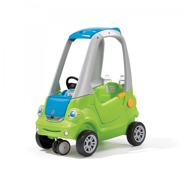 Kinderauto "Llie" in grün mit Dach aus Kunststoff 71,1x44,5x87,6cm