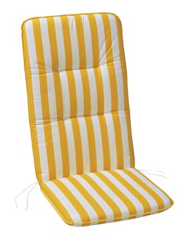 Polsterauflage Sesselauflage Vlieswendeauflage "Nelke" für Hochlehner 6cm, 120x50x6cm