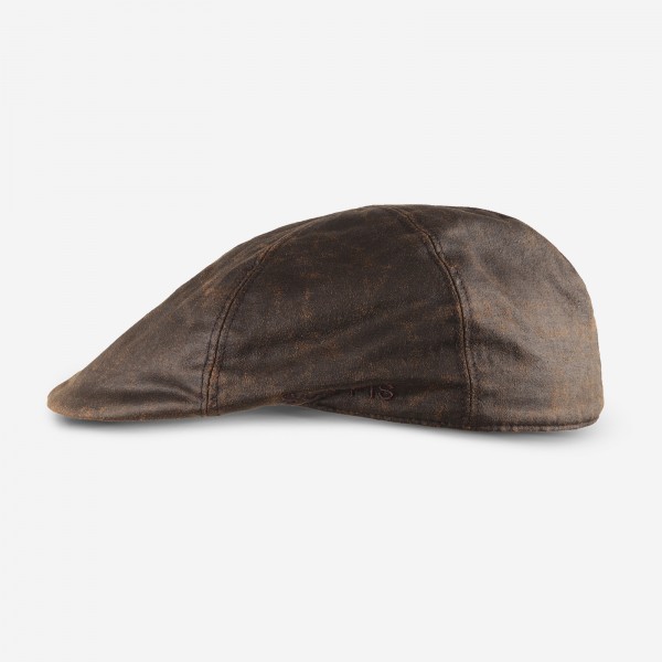 SCIPPIS „Dublin Cap“ – Stylische Schiebermütze in Braun aus softem DriTec-Mischgewebe