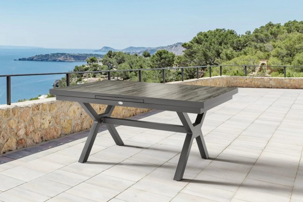 "Aria" Ausziehbarer Tisch 160/210 x 100 x 75 cm, Balkontisch, Gartentisch,Terrassentisch