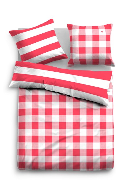 Tom Tailor Satin-Bettwäsche "Mila", weiß, Wendebettwäsche, Bettwäsche