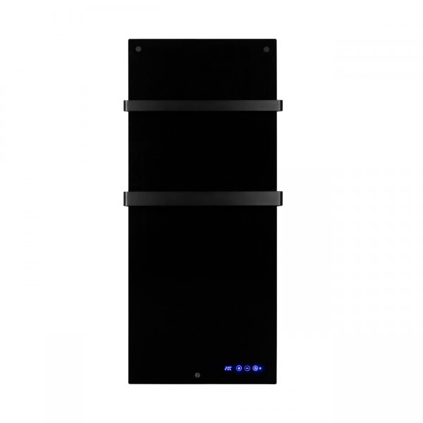 Infrarot-Badezimmerheizung "Phil I 600", Handtuchhalter, 5x46,5x115 cm, schwarz, 600W, Badezimmer