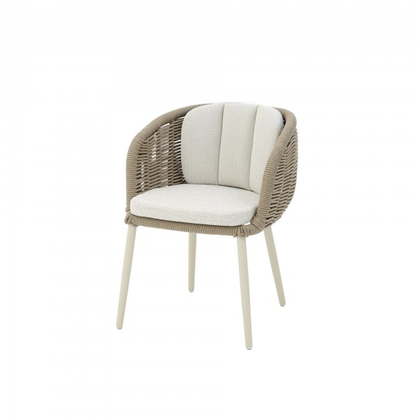 Outdoor Essstuhl „Porto“ Sand Diningsessel