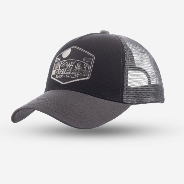 SCIPPIS „Uluru Cap“ – Moderne Snapback in Black-White aus luftigem Baumwoll-Polyester-Mix