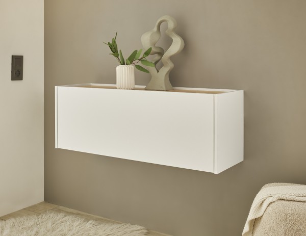 Hängeschrank "Style" mit 1 Klappe, Anthrazit, Eiche Dekor