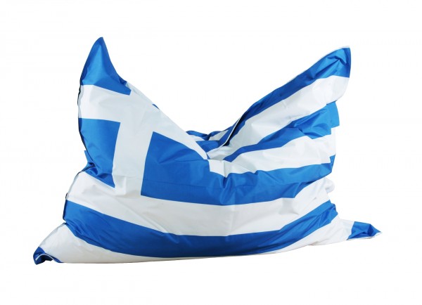 Kinzler Sitzsack "Greece" Indoor und Outdoor geeignet Länderflagge 130x170cm