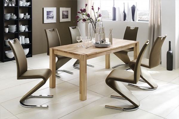 Esstisch "Asmara" Tisch Kernbuche geölt 140x77x80cm Esszimmer Küchentisch Esszimmertisch
