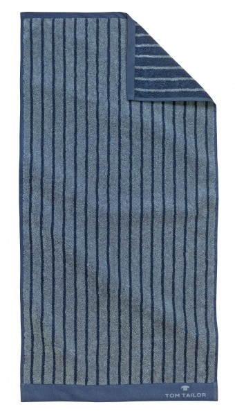 Tom Tailor Handtuch 2er-Set "Bine", 50 x 100 cm, navy, Badezimmertuch, Badezimmer