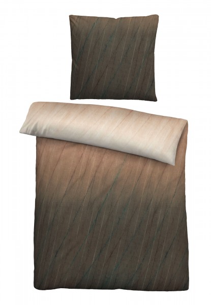 Biberna Feinbiber Bettwäsche Farbverlauf gold