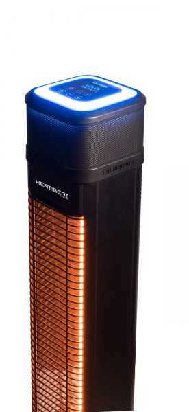 Terrassenheizstrahler Heizstrahler "All-Rounder Line Tower", 2200 Watt, 114 x 35 x 35 cm, schwarz