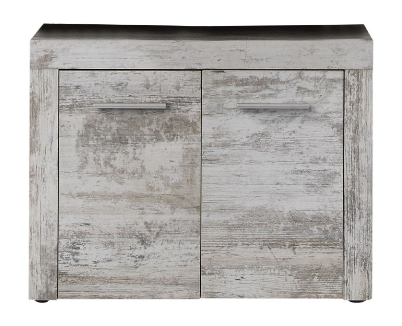 Waschbeckenunterschrank "Fureso", Schrank Badezimmer Canyon Weiss Pinie