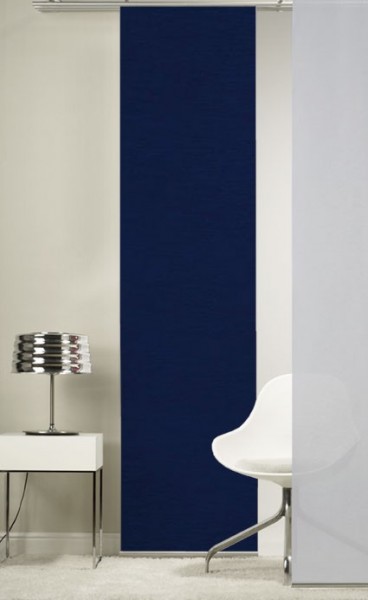 Emotion Textiles 1er Flächenvorhang Schiebevorhang Nachtblau incl. Montagesatz