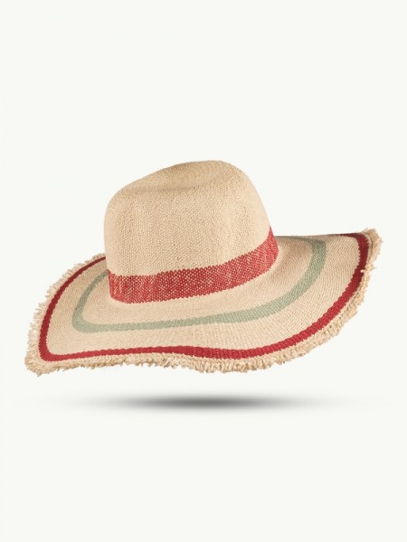 SCIPPIS Sommerhut „Matara“ aus Papierstroh, Cherry-Natur