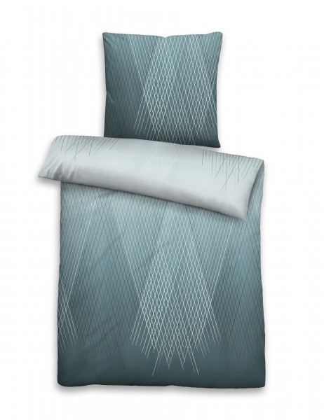 Beauty.Scouts Mako-Satin Bettwäsche "Zora", ciel, 135 x 200 cm, Baumwolle, Schlafzimmer