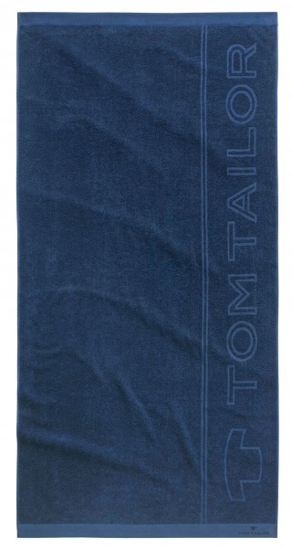 Tom Tailor Strandtuch "Classic", 90 x 180 cm, navy, Badetuch, Duschtuch, Badezimmer, Strand