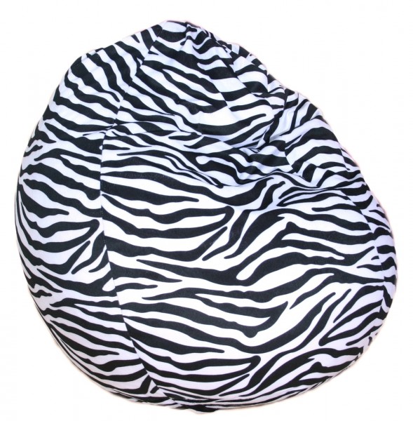 Kinzler Sitzsack "Mogli" Indoor geeignet Zebra- oder Leopardoptik 100% Polyester 75x95cm