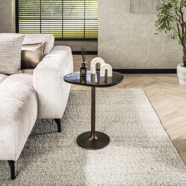 Beistelltisch "Jacob" Antikkupfer 53x42x50cm Wohnzimmertisch