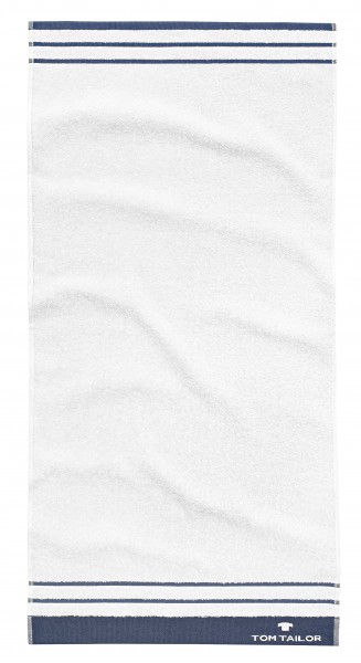 Tom Tailor Handtuchset "Lissabon", 2er-Set, 50 x 100 cm, weiß