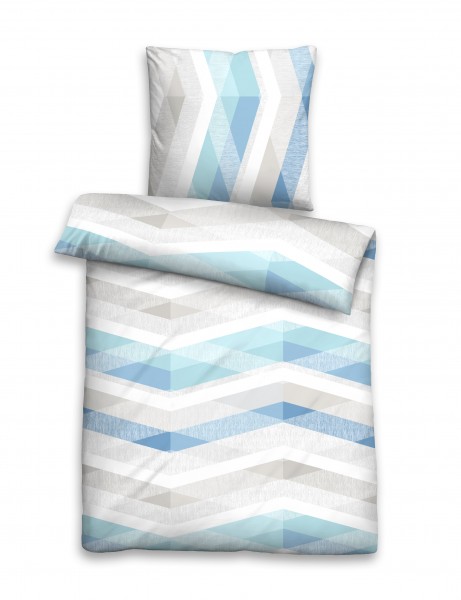 Beauty.Scouts Satin-Bettwäsche "Mitzi", eisblau, Bettwäsche, Schlafzimmer