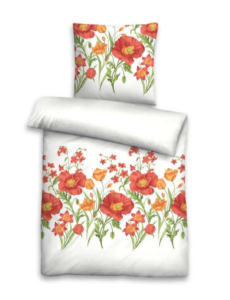 Beauty.Scouts Seersucker-Bettwäsche "Gerti", rot, Bettwäsche, Schlafzimmer