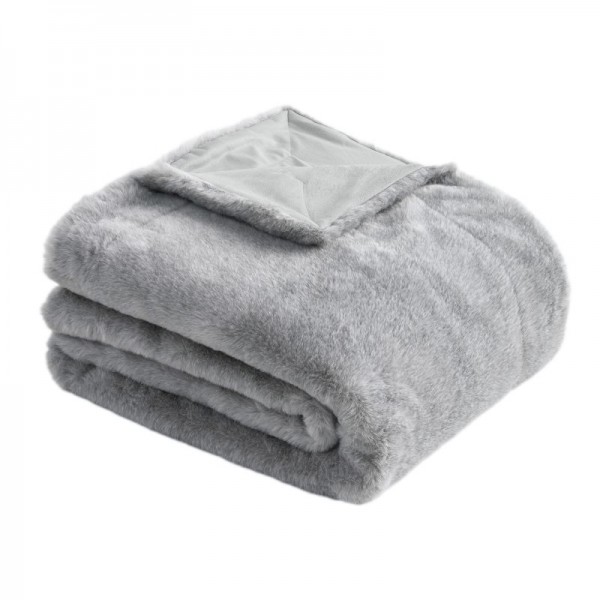 bugatti Felldecke Grau – Stilvolles Kunstfell für Sofa und Bett