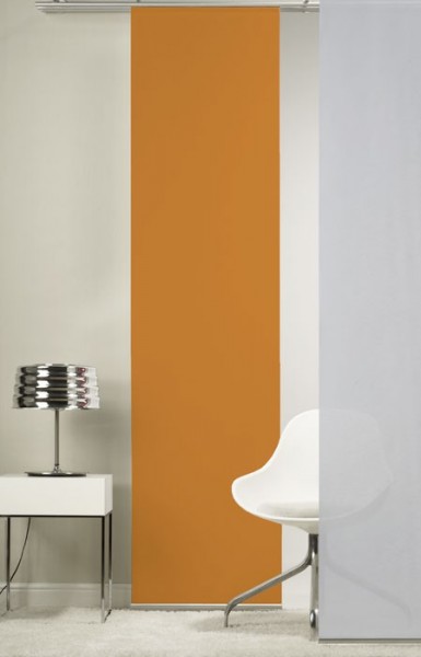 Emotion Textiles 1er Flächenvorhang Schiebevorhang Orange incl. Montagesatz