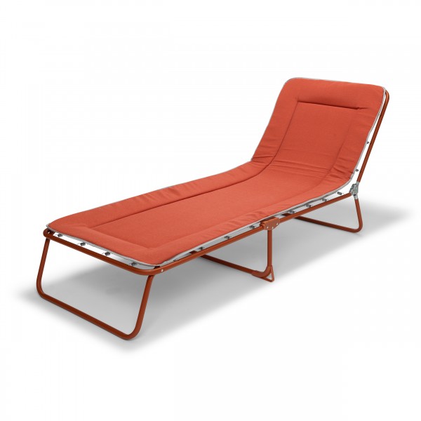 Outdoor Gartenliege „Chiemsee“ terracotta Sonnenliege