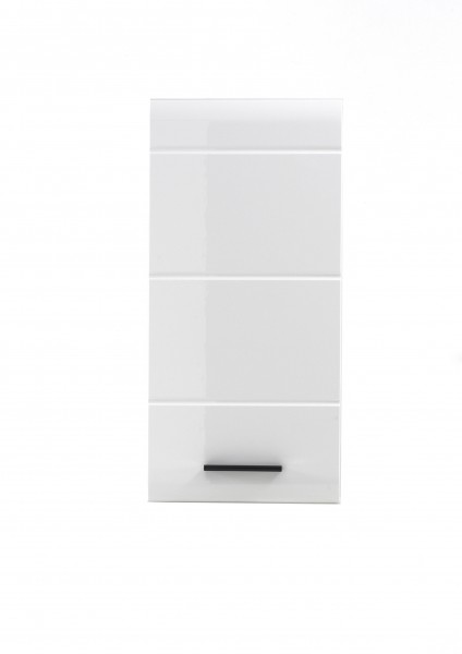 Hängeschrank "Laurenz", 30 x 77 x 23 cm, weiß/weiß HG, Badschrank, Wandschrank, Badezimmer
