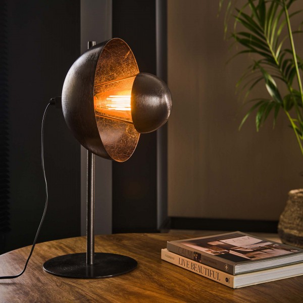 Tischlampe "Atlas" Tischleuchte aus Metall, schwarz, Lampe, Leuchte, im Industrial Style