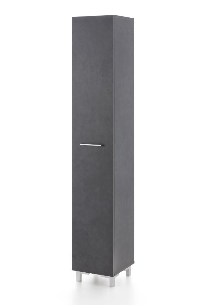Hochschrank "Kim", Graphit, 1 Tür, 5 Fächer, 30 x 178 x 31,5 cm | eBay