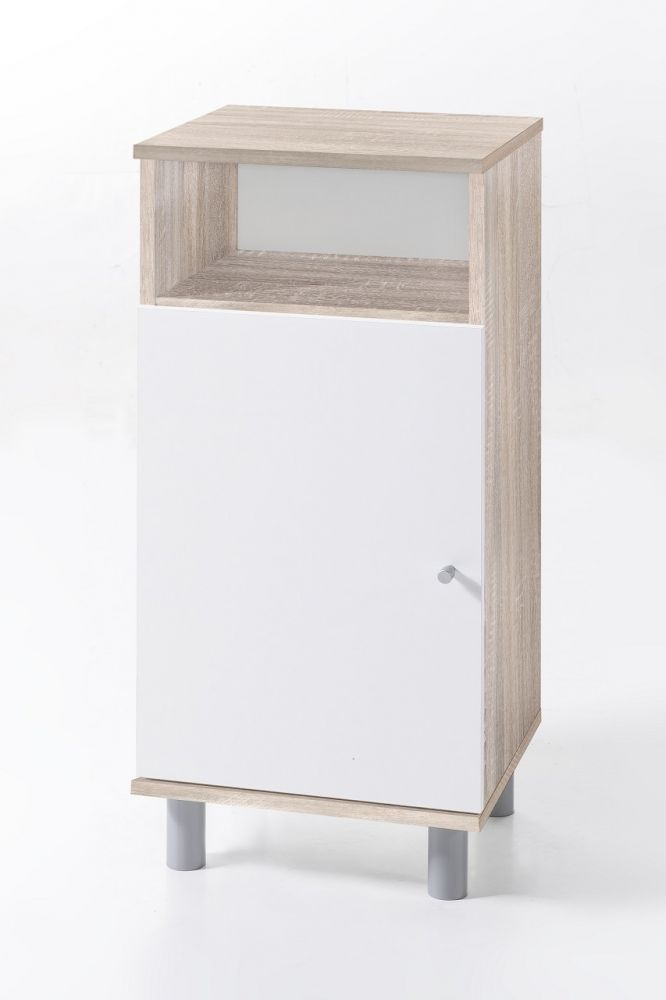 Badezimmerset "Karl 2", Sonoma Eiche / weiß, 4-teilig, viel Stauraum | eBay