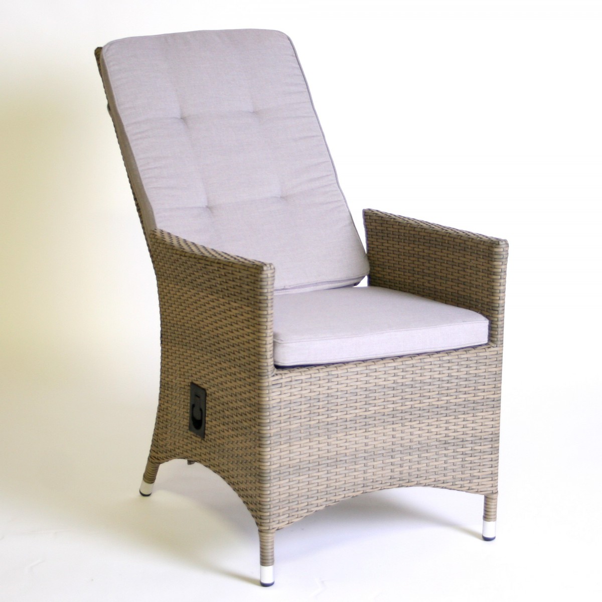 Hochlehner inkl. Polster Gartensessel Rattan beige ...